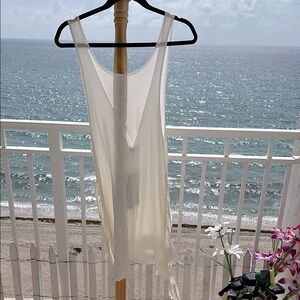 POL Cream elegant tunic Coverup NWT